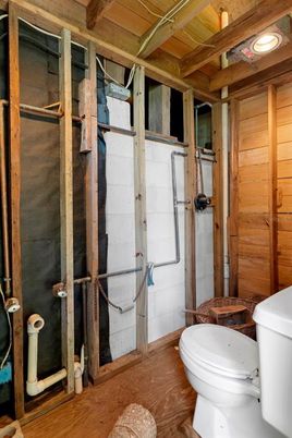Bathroom, Interior, Wooden Beams, Wooden Ceilings, Wood Texture Flooring, Wooden Walls