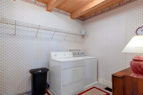 Interior, Utility Closets, Washer, Wooden Beams, Wooden Ceilings