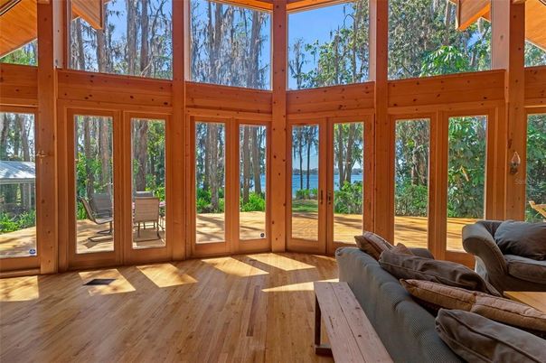 Interior, Sun Room, Wood Texture Flooring