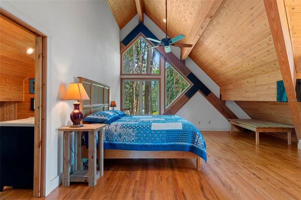 Bedroom, Interior, Wooden Beams, Wooden Ceilings, Wood Texture Flooring