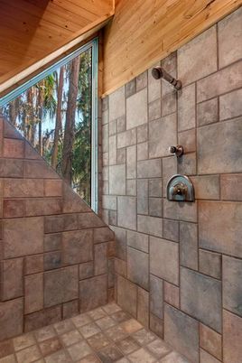 Bathroom, Interior, Wooden Ceilings