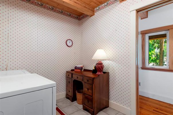Interior, Washer, Wooden Ceilings, Wood Texture Flooring