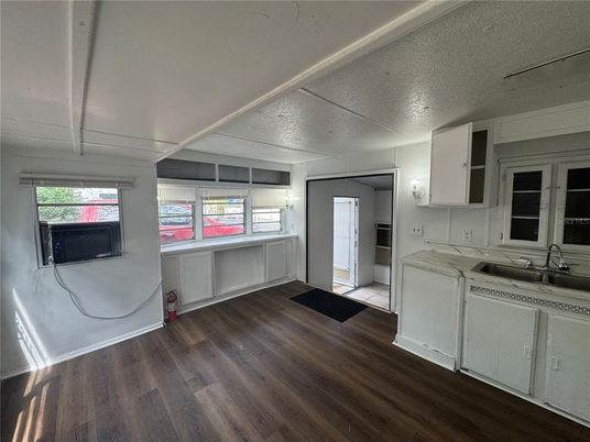 Interior, Kitchen, Wood Texture Flooring