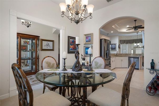 Chandelier, Dining room, Interior, Kitchen, Recessed Lighting
