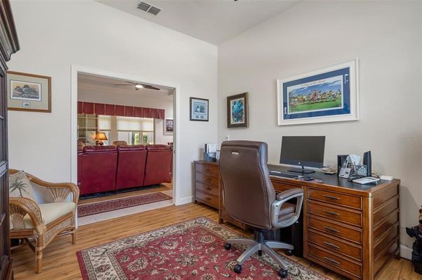Home Office, Interior, Wood Texture Flooring