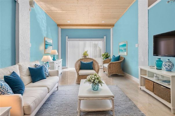 Interior, Living room, Recessed Lighting, Wooden Ceilings