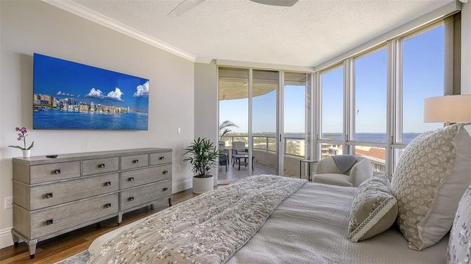 Bedroom, Interior, Water, Wood Texture Flooring