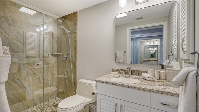 Bathroom, Glass Shower, Interior