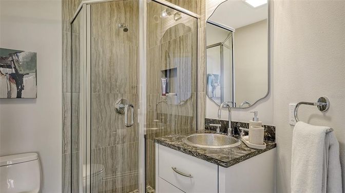 Bathroom, Glass Shower, Interior