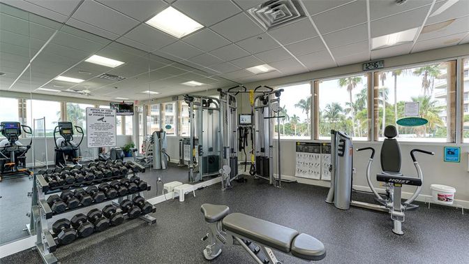 Fitness Equipment, Gym, Interior, Recessed Lighting