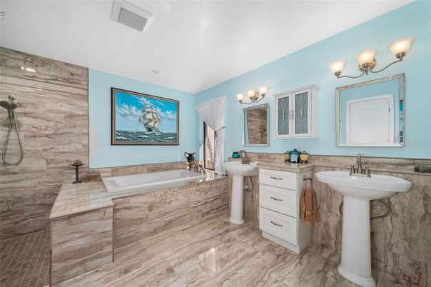 Bathroom, Dual Sink Vanities, Interior, Marble