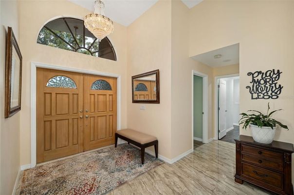 Chandelier, Interior, Wood Texture Flooring