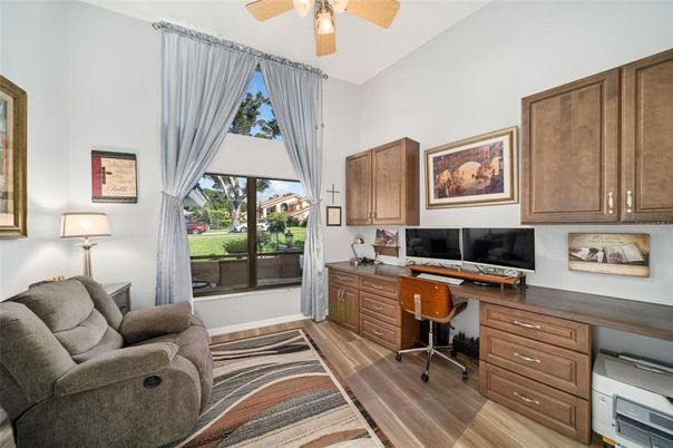 Home Office, Interior, Wood Texture Flooring