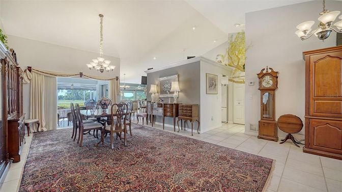 Chandelier, Dining room, Interior, Recessed Lighting