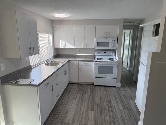 Interior, Kitchen, Wood Texture Flooring