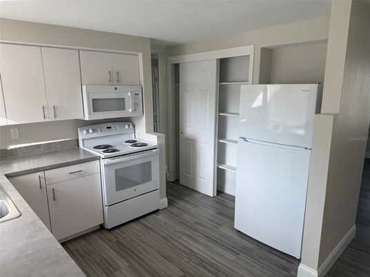 Interior, Kitchen, Wood Texture Flooring