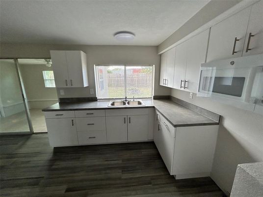 Interior, Kitchen, Wood Texture Flooring
