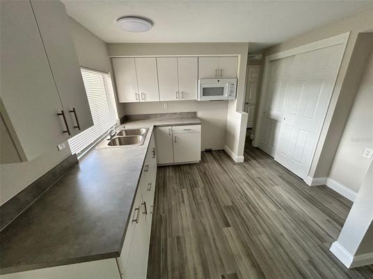 Interior, Kitchen, Wood Texture Flooring