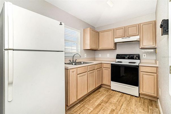Interior, Kitchen, Wood Texture Flooring