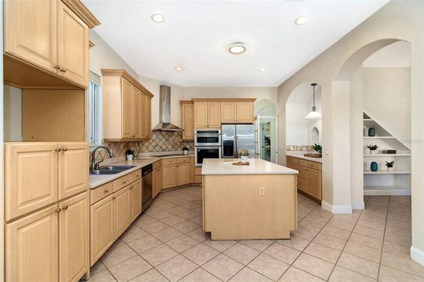 Interior, Kitchen, Pendant Lights, Recessed Lighting, Stainless Steel Appliances