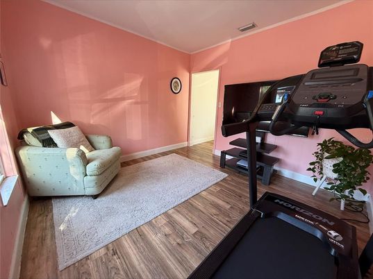 Fitness Equipment, Interior, Wood Texture Flooring
