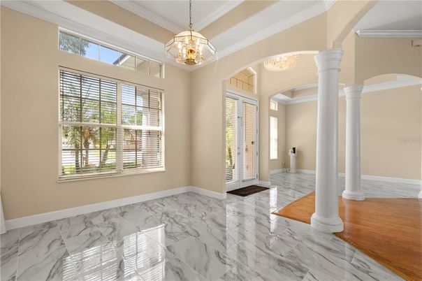 Interior, Marble, Pendant Lights