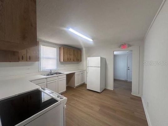 Interior, Kitchen, Wood Texture Flooring