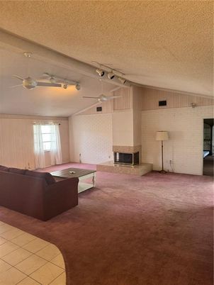 Billiard Table, Fireplace, Game Room, Interior, Living room, Stone Walls