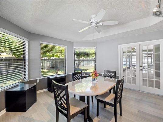 Dining room, Interior, Wood Texture Flooring