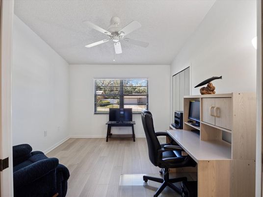 Home Office, Interior, Wood Texture Flooring