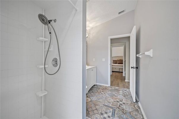 Bathroom, Interior, Wood Texture Flooring