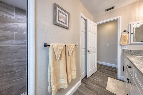 Bathroom, Interior, Wood Texture Flooring