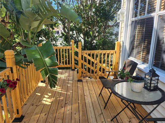 Exterior, Wood Texture Flooring