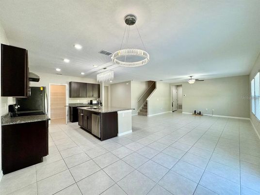 Chandelier, Interior, Kitchen, Pendant Lights, Recessed Lighting