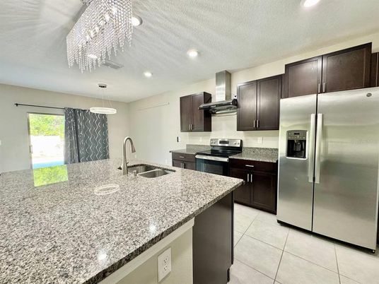 Interior, Kitchen, Pendant Lights, Recessed Lighting, Stainless Steel Appliances