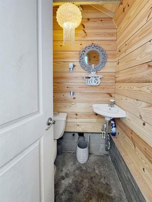 Bathroom, Interior, Wooden Walls