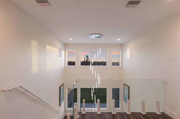 Interior, Pendant Lights, Recessed Lighting, Wood Texture Flooring