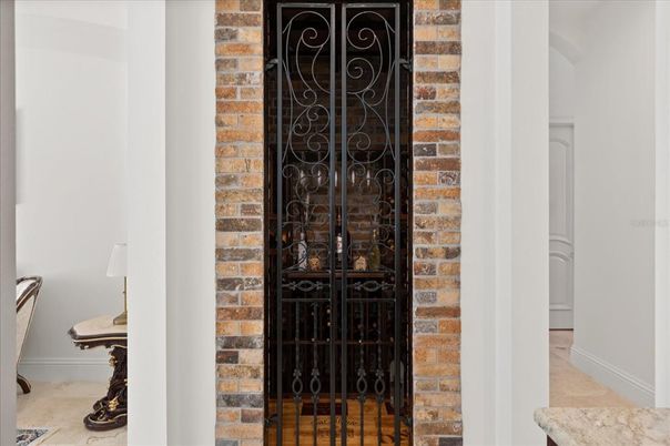 Interior, Stone Walls, Wine Storage