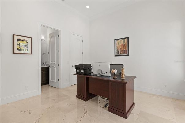 Home Office, Interior, Recessed Lighting