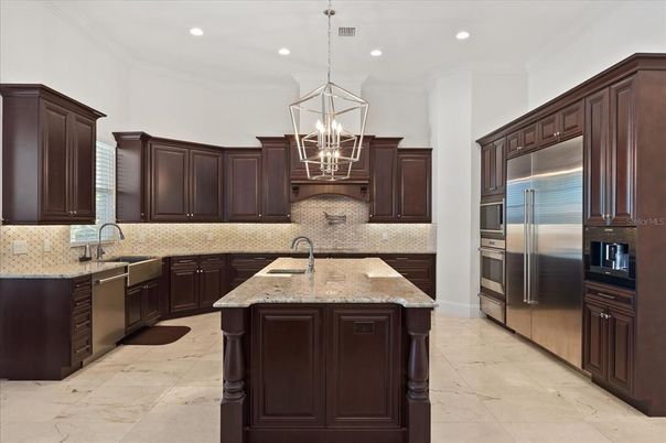 Interior, Kitchen, Pendant Lights, Recessed Lighting, Stainless Steel Appliances