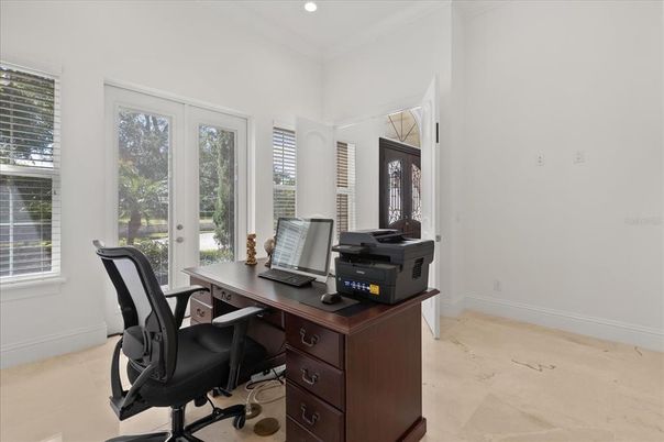 Home Office, Interior, Recessed Lighting