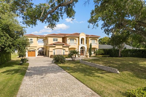 Attached, Backyard, Exterior, Facade, Mediterranean