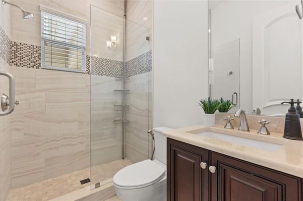 Bathroom, Glass Shower, Interior