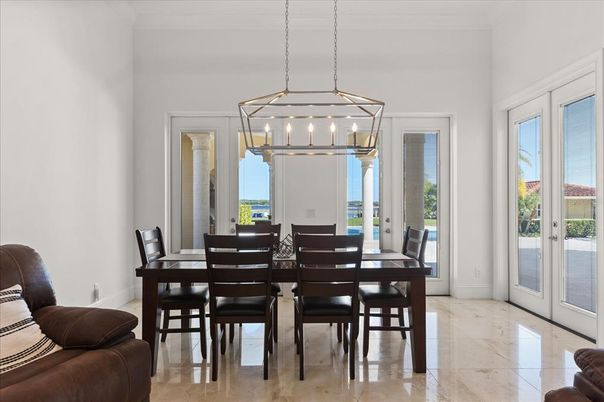Dining room, Interior, Pendant Lights