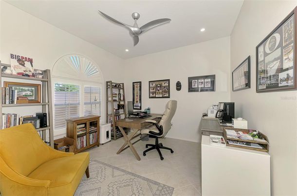 Home Office, Interior, Recessed Lighting