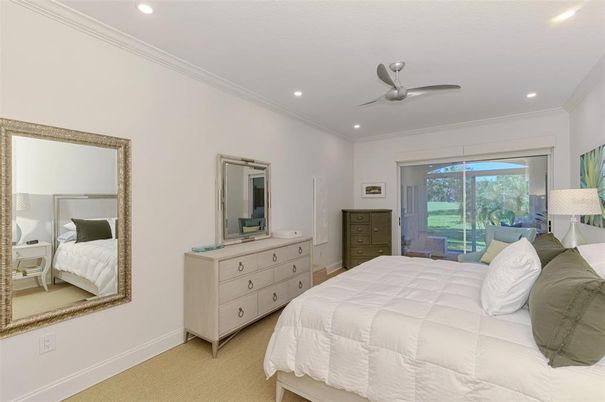Bedroom, Interior, Recessed Lighting