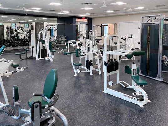 Fitness Equipment, Gym, Interior, Recessed Lighting