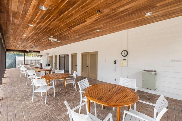 Dining room, Interior, Recessed Lighting, Wooden Ceilings