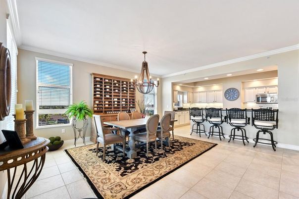 Chandelier, Dining room, Interior, Kitchen, Recessed Lighting