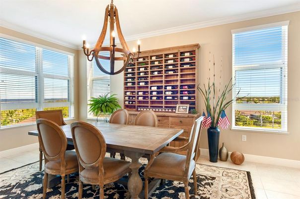 Chandelier, Dining room, Interior, Wine Storage